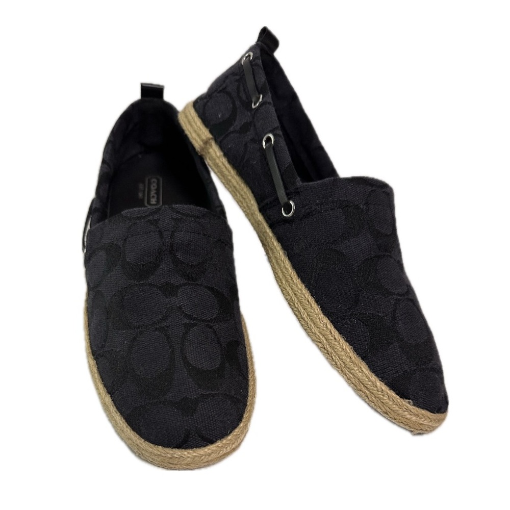 Coach Mellow Signature Jacquard Logo Espadrilles Flats size 7.5